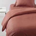 Housse de couette - 140 x 200 cm uni - Terracotta