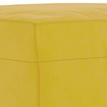 vidaXL Ensemble de canapés 3 Pièces avec coussins jaune velours