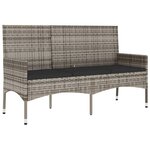 Salon de jardin meuble d'extérieur ensemble de mobilier 4 pièces avec coussins gris résine tressée 02_0016139