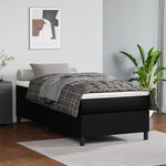 vidaXL Cadre de lit sans matelas noir 100x200 cm similicuir