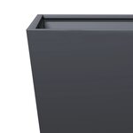 vidaXL Jardinière anthracite 50x50x50 cm acier