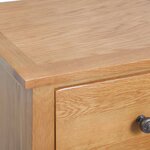 vidaXL Commode haute 45x32x110 cm Bois de chêne massif