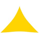 vidaXL Voile de parasol Tissu Oxford triangulaire 4x4x4 m Jaune