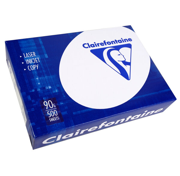 Ramette 500 Feuilles Papier 90g A4 210x297 mm Certifié PEFC Blanc CLAIRALFA