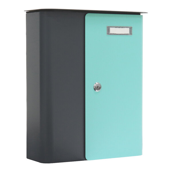 Rottner splashy boîte aux lettres anthracite turquoise