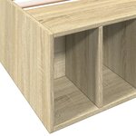 vidaXL Cadre de lit chêne sonoma 90x200 cm bois d'ingénierie