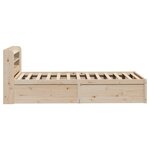 vidaXL Cadre de lit avec tête de lit 90x190 cm bois de pin massif