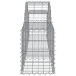 vidaXL Paniers à gabions arqués 30 Pièces 200x30x40/60 cm Fer galvanisé