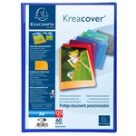Protège-documents En Polypropylène Semi Rigide Kreacover® Opaque 120 Vues - A4 - Couleurs Assorties - X 8 - Exacompta