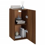 vidaXL Meuble TV Chêne marron 30 5x30x60 cm Bois d'ingénierie