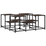 vidaXL Table basse chêne marron 91x91x40 cm bois d'ingénierie