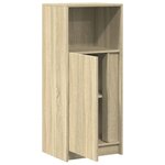 vidaXL Buffet avec LED chêne sonoma 42 5x34x100 cm bois d'ingénierie