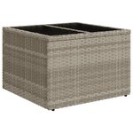 vidaXL Salon de jardin avec coussins 10 Pièces gris clair résine tressée