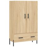 vidaXL Buffet haut chêne sonoma 69 5x31x115 cm bois d'ingénierie