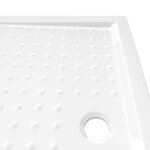 vidaXL Receveur de douche avec picots Blanc 70x100x4 cm ABS