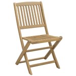 vidaXL Ensemble à manger de jardin 9 Pièces bois d'acacia solide