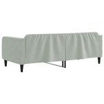 vidaXL Lit de repos sans matelas gris clair 100x200 cm velours