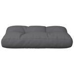 vidaXL Coussin de palette anthracite 50x40x12 cm tissu