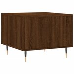 vidaXL Table basse Chêne marron 50x50x40 cm Bois d'ingénierie