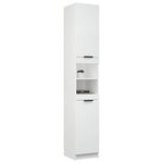 vidaXL Armoire de salle de bain blanc 32x34x188 5 cm bois d'ingénierie