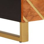 vidaXL Armoires latérales 3 Pièces marron et noir 60x33 5x75 cm