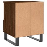 vidaXL Tables de chevet 2 Pièces chêne marron 40x35x50 cm bois ingénierie
