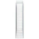 vidaXL Paniers à gabions arqués 12 Pièces 200x50x220/240 cm Fer galvanisé