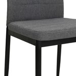 vidaXL Chaises à manger lot de 4 gris clair tissu