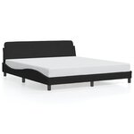 vidaXL Cadre de lit sans matelas noir 180x200 cm velours