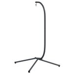 vidaXL Support de chaise suspendue en forme d'œuf anthracite acier