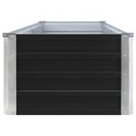 vidaXL Lit surélevé de jardin Acier galvanisé 320x40x45 cm Anthracite
