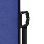vidaXL Auvent latéral rétractable bleu 120x300 cm
