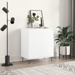 vidaXL Buffet Blanc 60x35x70 cm Bois d'ingénierie