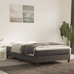 vidaXL Cadre de lit sans matelas gris foncé 120x200 cm velours