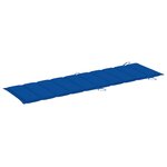 vidaXL Chaise longue de jardin avec coussin Bois d'acacia solide