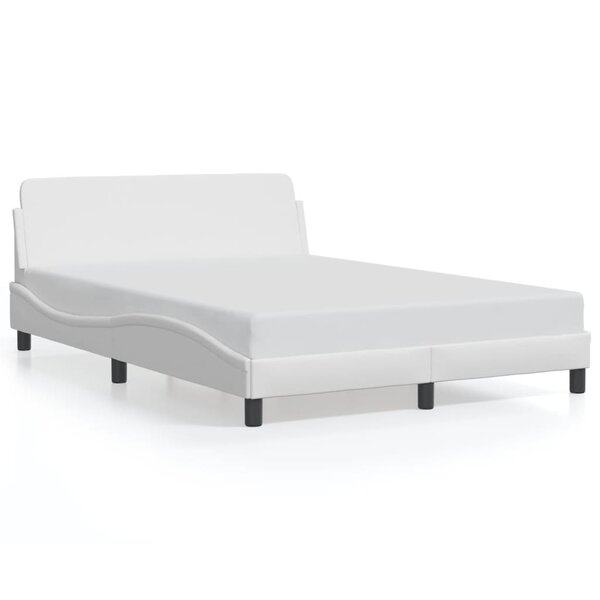 vidaXL Cadre de lit sans matelas blanc 120x200 cm similicuir