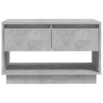 vidaXL Meuble TV gris béton 70x41x44 cm bois d'ingénierie