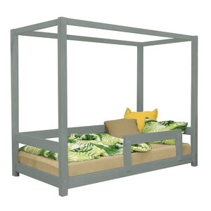 Lit cabane enfant BUNKY 90 x 190 vert sauge