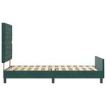 Lit vidaXL Vert Foncé 90x190 cm Velours