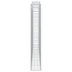 vidaXL Paniers à gabions arqués 3 Pièces 400x30x200/220 cm Fer galvanisé