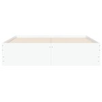 vidaXL Cadre de lit avec tiroirs sans matelas blanc 120x190 cm
