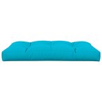 vidaXL Coussin de palette turquoise 120x80x12 cm tissu