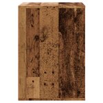 vidaXL Commode d'angle vieux bois 60x41x58 cm bois d'ingénierie