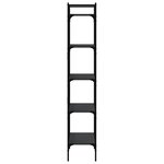 vidaXL Bibliothèque à 5 niveaux noir 56x31 5x174 cm bois d'ingénierie