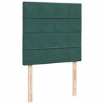 vidaXL Sommier à lattes de lit avec matelas Vert foncé 100x200 cm