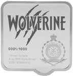 Pièce de monnaie en Argent 3 Dollars g 62.2 (2 oz) Millésime 2025 Smash WOLVERINE