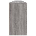 vidaXL Buffet avec lumières LED sonoma gris 283x37x67 cm