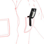 SOLIDLINE Lampe à clip rechargeable SC2R 100 lm Lumière blanche rouge