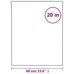 vidaXL Film solaire à effet réfléchissant statique argenté 60x2000 cm