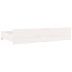 vidaXL Cadre de lit sans matelas avec tiroirs blanc